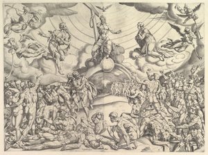 Sąd Ostateczny, ca. 1548-50. autorstwa Cornelis Bos