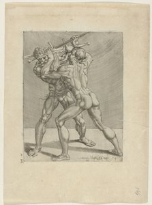 Dwóch szermierzy Szermierze (tytuł serii) autorstwa Cornelis Bos