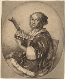 Dama z dwugłową lutnią, 1781.