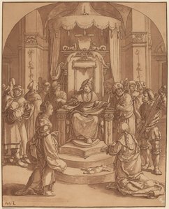 Wyrok Salomona, 1782. autorstwa Cornelis Brouwer