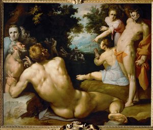 Chrzest Chrystusa ... autorstwa Cornelis Cornelisz. van Haarlem