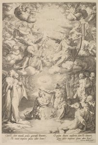 Chrzest Chrystusa, ca. 1600 autorstwa Cornelis Cornelisz van Haarlem