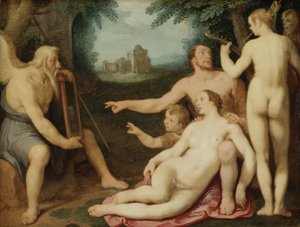 Zwierciadło czasu, 1628 (olej na miedzi)