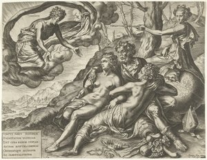 Alegoria nieśmiertelności cnót autorstwa Cornelis Cort
