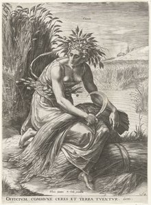Ceres Boginie i nimfy (tytuł serii) autorstwa Cornelis Cort