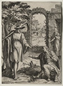 Chrystus ukazujący się Marii Magdalenie, 1567. autorstwa Cornelis Cort