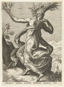 Daphne Boginie i nimfy (tytuł serii) autorstwa Cornelis Cort