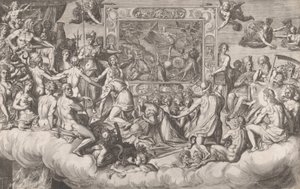 Lament Malarstwa Górna połowa, 1579. autorstwa Cornelis Cort