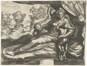 Miłość (Caritas) autorstwa Cornelis Cort