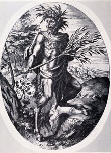 Sylvain , bóg lasów Cornelis Cort autorstwa Cornelis Cort