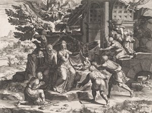 Adoracja pasterzy, 1569. autorstwa Cornelis Cort