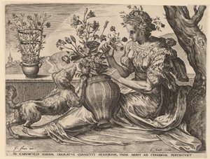 Pachnący autorstwa Cornelis Cort after Frans Floris I