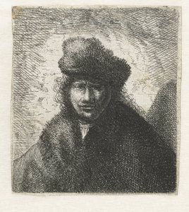 Autoportret w skośnej futrzanej czapce: biust autorstwa Cornelis Danckerts (I) (possibly)
