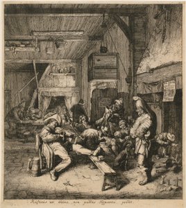 Skrzypek w gospodzie autorstwa Cornelis Dusart