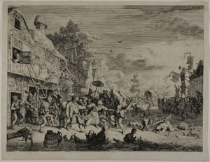 Święto Wiejskie autorstwa Cornelis Dusart