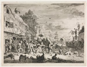 Jarmark Wiejski autorstwa Cornelis Dusart