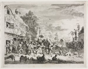 Jarmark Wiejski autorstwa Cornelis Dusart