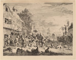 Święto Wiejskie autorstwa Cornelis Dusart