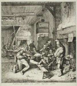 Skrzypek w gospodzie autorstwa Cornelis Dusart