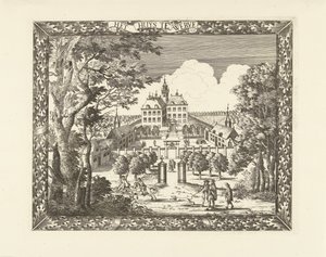 Widok na Huis te Werve w Voorburg Het Huys te Werve (tytuł na obiekcie)