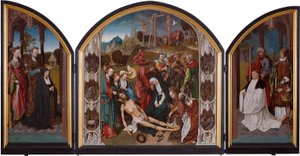 Tryptyk z Lamentem Chrystusa autorstwa Cornelis Engebrechtsz.