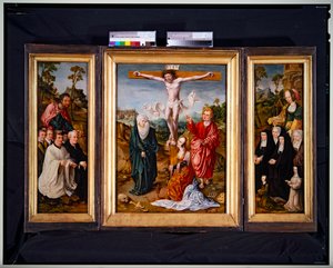 Tryptyk Ukrzyżowanie (panel, centralny) autorstwa Cornelis Engelbrechtsen