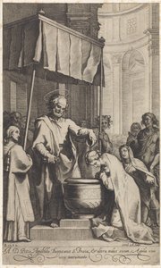 Piotr chrzci św. Pryskę Rzymską