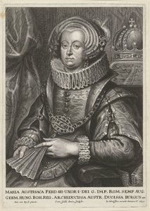 Portret Marii Anny Austriaczki, żony cesarza Ferdynanda III