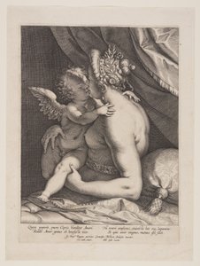 Wenus i Kupidyn autorstwa Cornelis Galle I