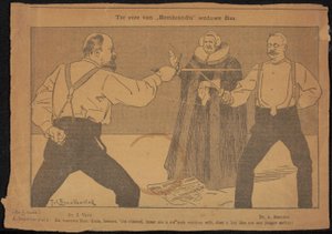 Wycinek z gazety z archiwum Jana Vetha autorstwa Cornelis Gerardus 