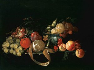Martwa natura z owocami autorstwa Cornelis de Heem