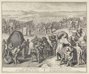 Przeprawa przez Jordan autorstwa Cornelis Huyberts