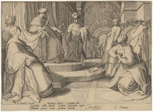 Wyrok Salomona autorstwa Cornelis Jacobsz. Drebbel