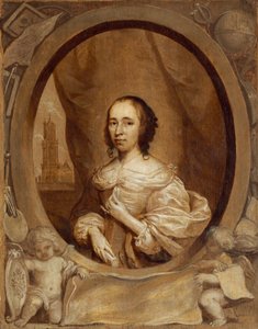 Anna Maria van Schurman autorstwa Cornelis Jonson van Ceulen
