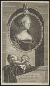 Anna Boleyn, 1697 autorstwa Cornelis Martinus Vermeulen