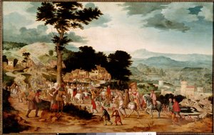 Droga Kalwarii Malarstwo Cornelisa Massysa (1508-1580) XVI-wieczna Praga, Galeria Narodowa