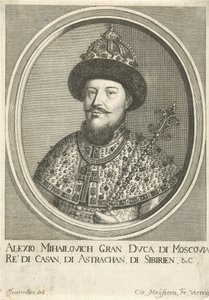 Portret cara Rosji Aleksego I Michajłowicza 1629-1676, 1670 autorstwa Cornelis Meyssens