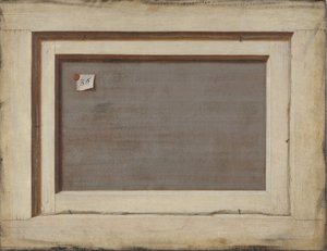Trompe loeila. Rewers oprawionego obrazu, 1668-1672