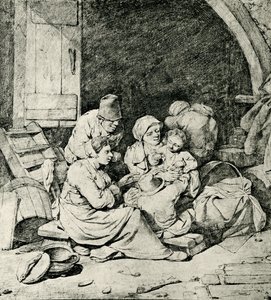 Rodzina holenderskich rolników autorstwa Cornelis Pietersz Bega