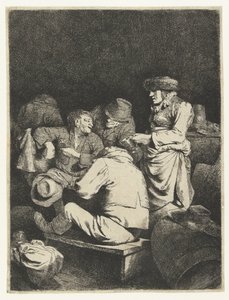 Gospodyni i firma w karczmie autorstwa Cornelis Pietersz. Bega