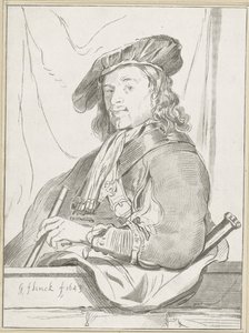 Mężczyzna na parapecie autorstwa Cornelis Ploos van Amstel (signed by artist)