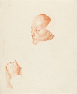 Portret młodej kobiety autorstwa Cornelis Ploos van Amstel (signed by artist)