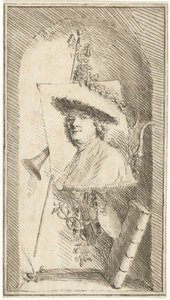 Autoportret Cornelisa Ploosa van Amstela autorstwa Cornelis Ploos van Amstel (signed by artist)