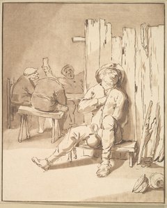 Pijany rolnik w karczmie, 1775. autorstwa Cornelis Ploos van Amstel