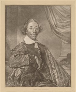 Portret siedzącego mężczyzny autorstwa Cornelis Ploos van Amstel