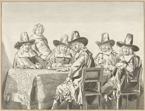 Regenci sierocińca w Haarlemie autorstwa Cornelis Ploos van Amstel