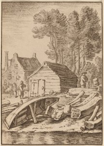 Stocznia, 1761, wydana 1765. autorstwa Cornelis Ploos van Amstel