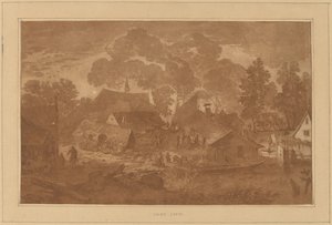 Wioska ze stawem autorstwa Cornelis Ploos van Amstel