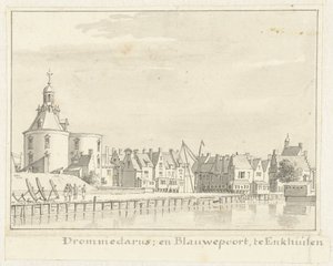 Drommedaris i Blauwepoort w Enkhuizen