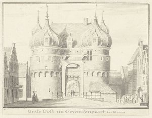 Stary Oosterpoort lub Gevangenpoort w Hoorn autorstwa Cornelis Pronk